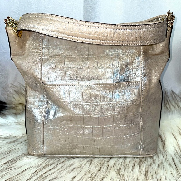 Anne Klein Metallic Tote Bag - Picture 5 of 11
